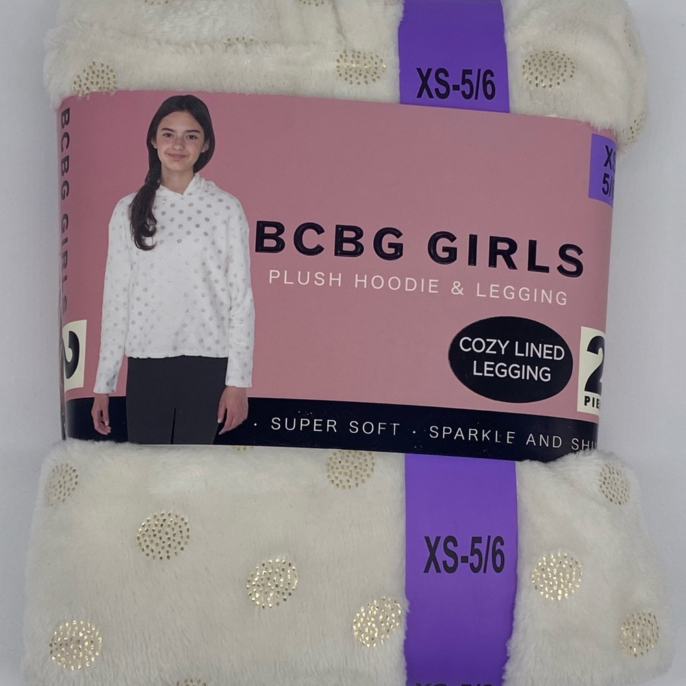 BCBG GIRLS Plush Hoodie & Legging Set Size XS-5/6